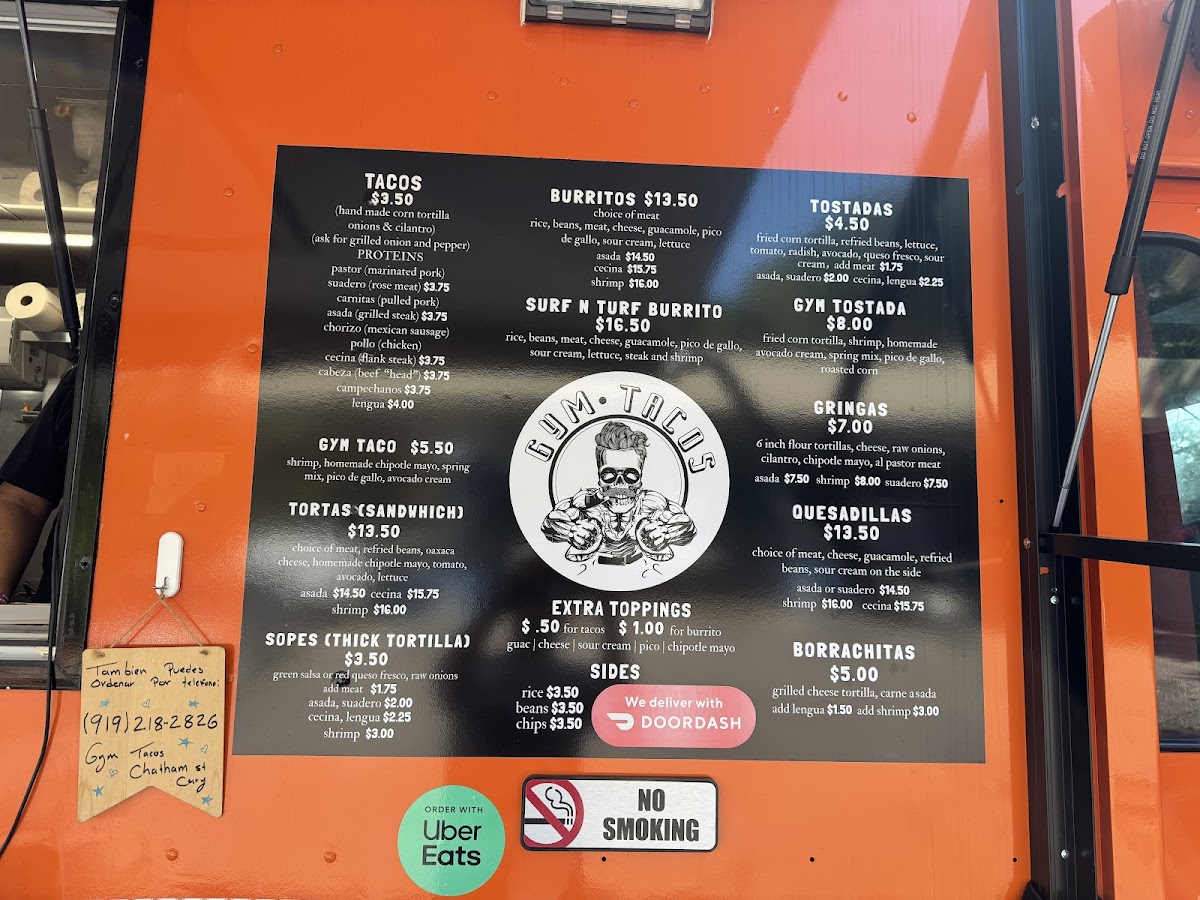Gym Tacos food truck Photo Menu 3