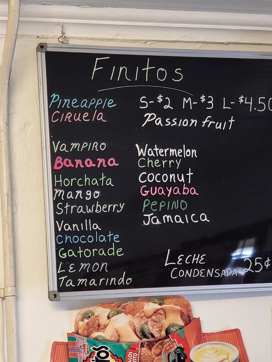 Finitos Photo Menu 1