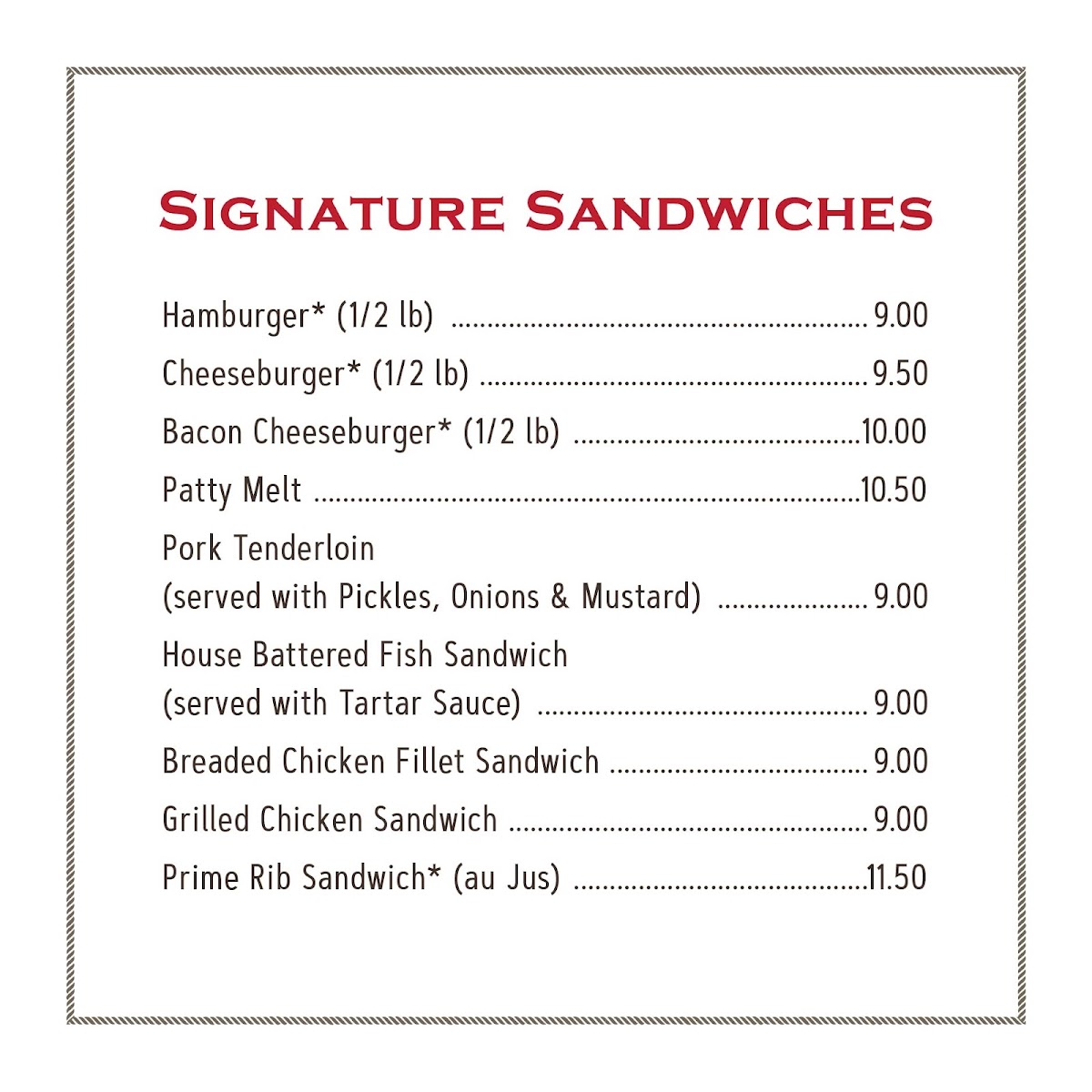 Fireside Steakhouse & Lounge Photo Menu 6