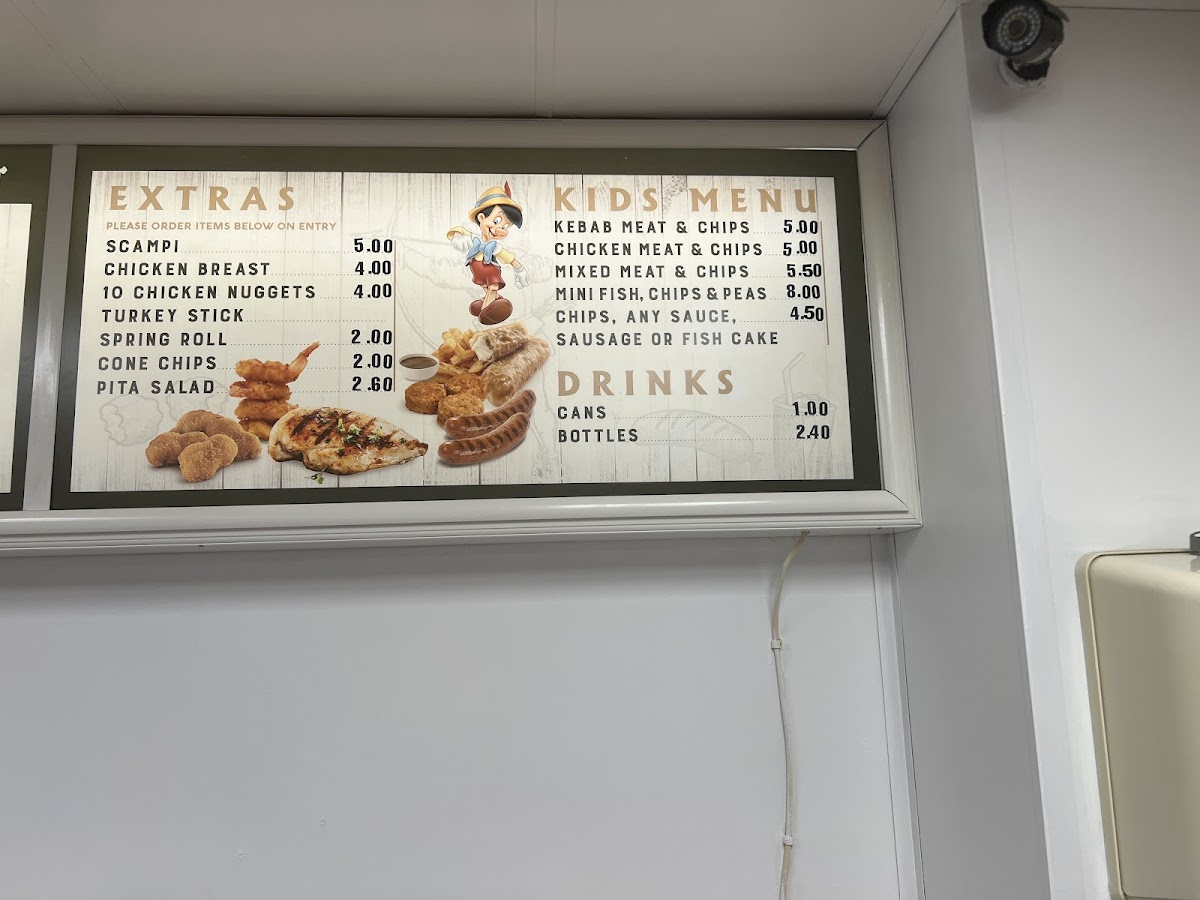 Robin Hood Fish Bar Photo Menu 1