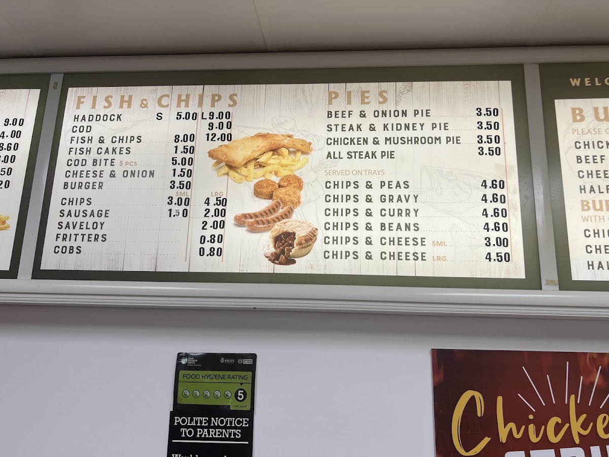 Robin Hood Fish Bar Photo Menu 3