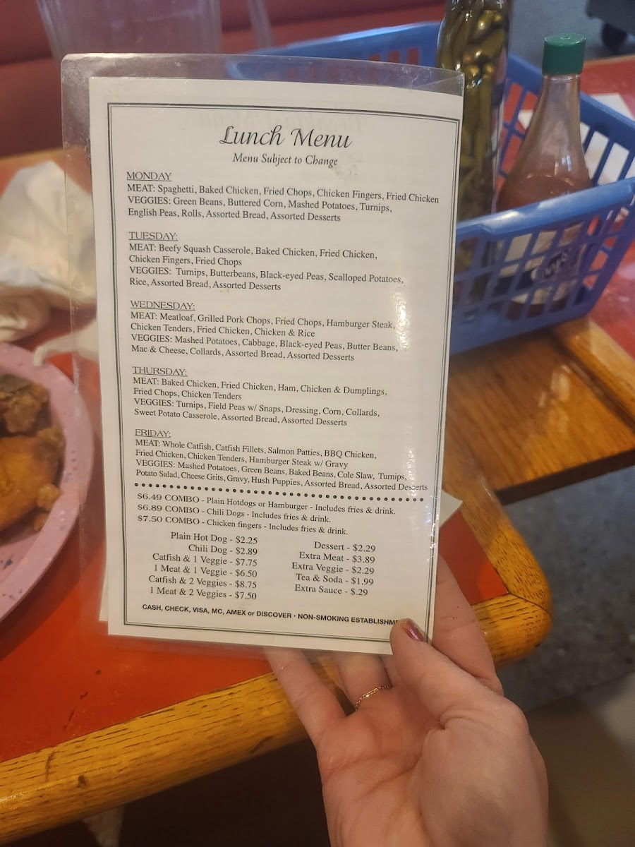 Charlotte's Restaurant Photo Menu 1
