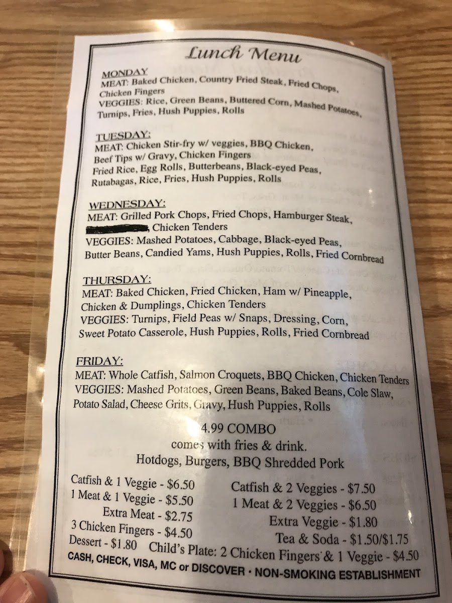 Charlotte's Restaurant Photo Menu 2