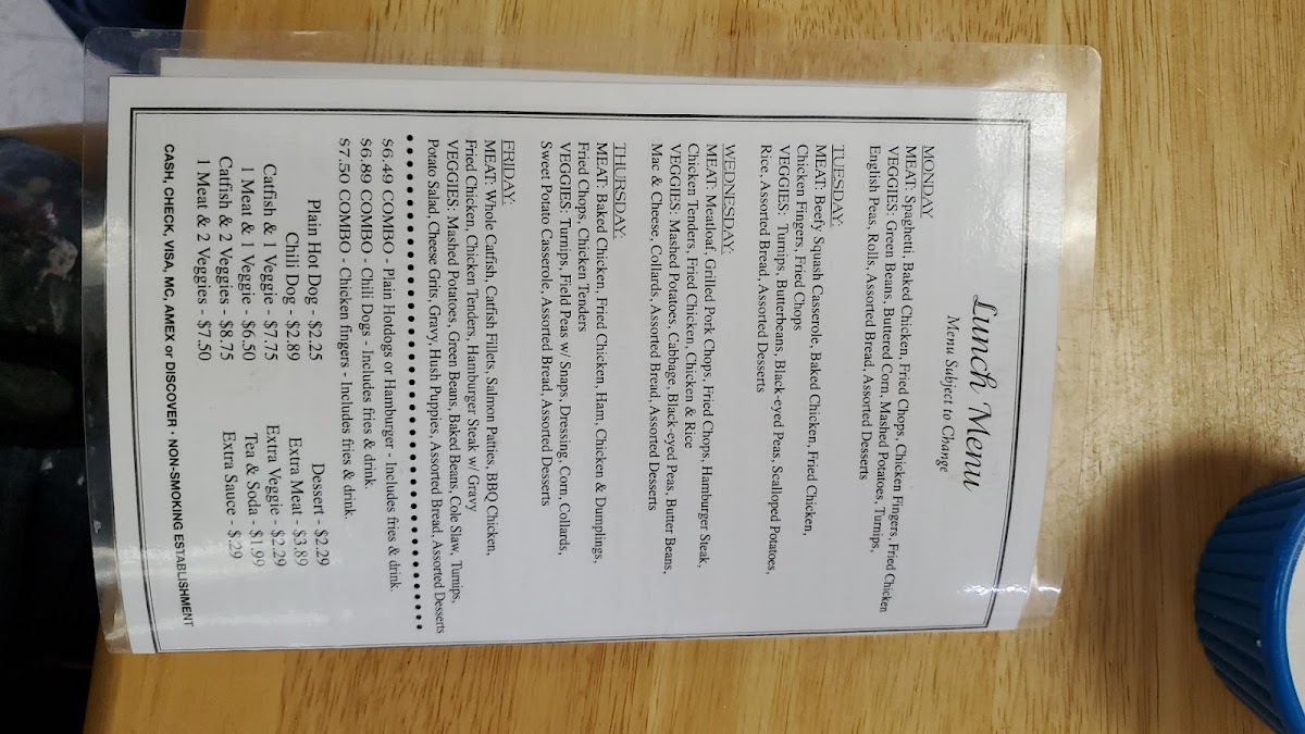 Charlotte's Restaurant Photo Menu 3