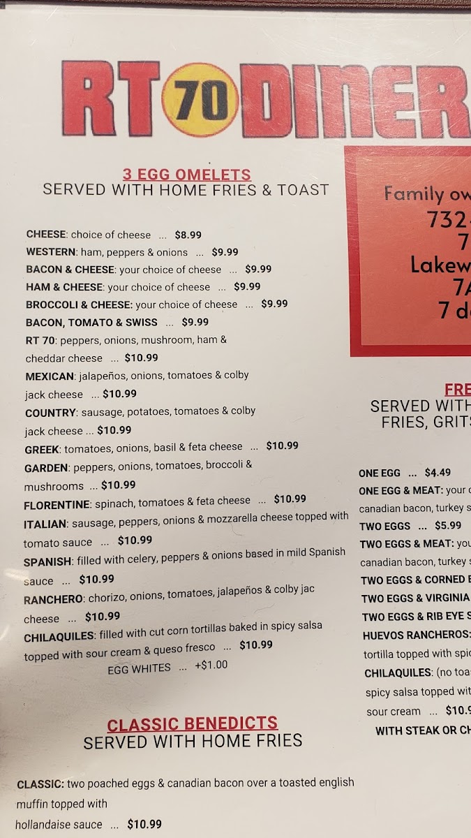 RT 70 Diner Photo Menu 3