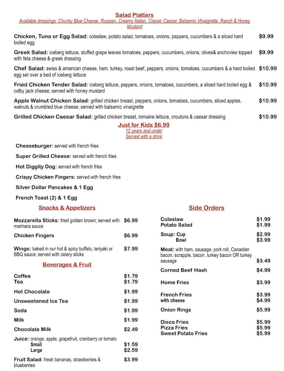 RT 70 Diner Photo Menu 9