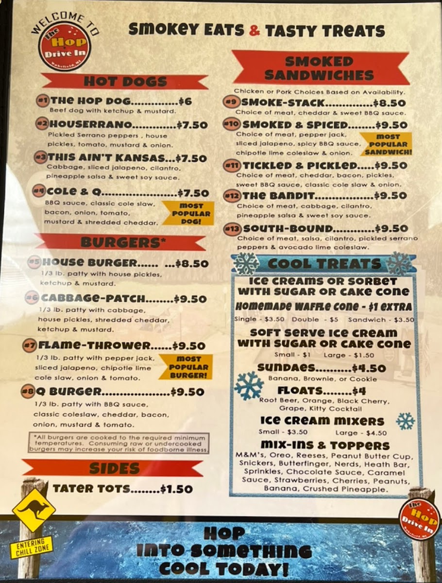 The Hop Photo Menu 1