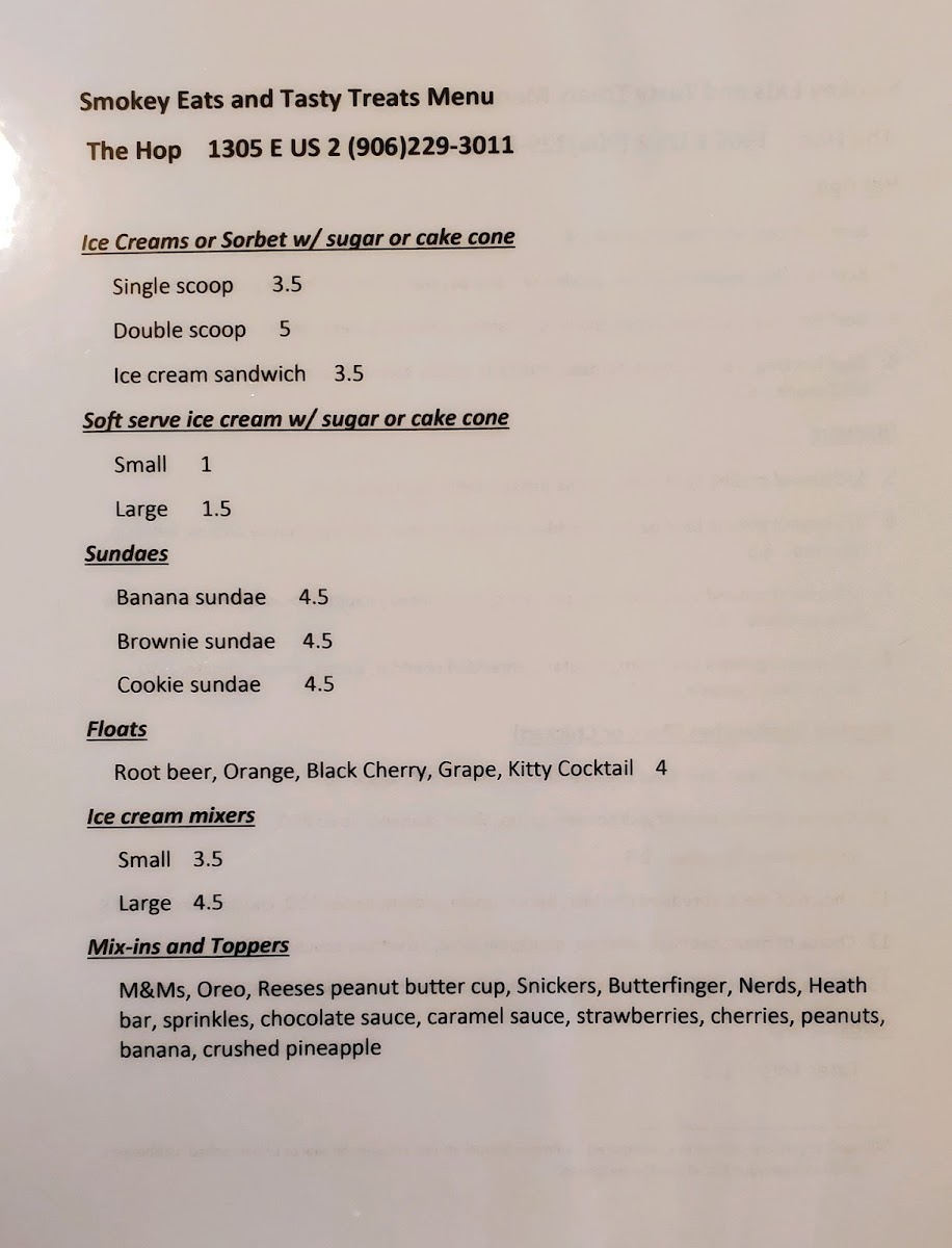 The Hop Photo Menu 3