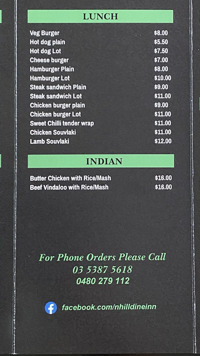 Nhill Dine Inn Photo Menu 10