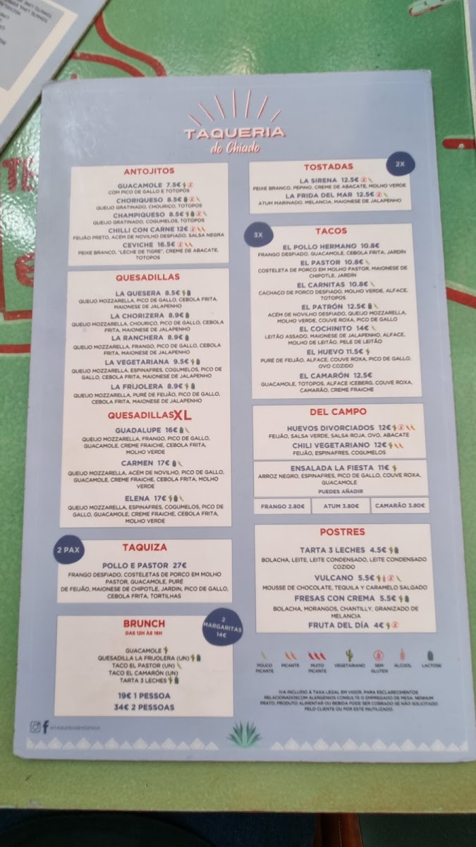 Taqueria do Chiado Photo Menu 3
