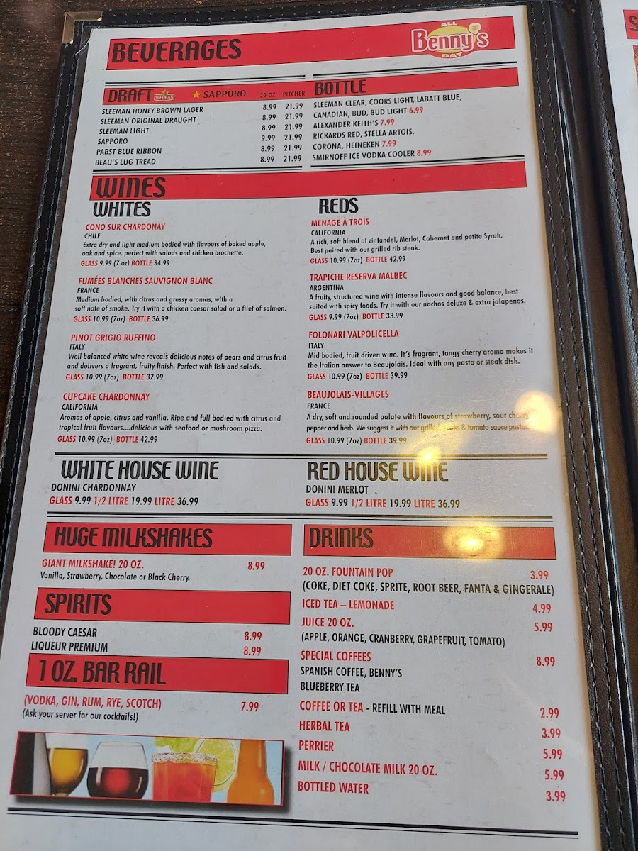Benny’s All Day Photo Menu 10