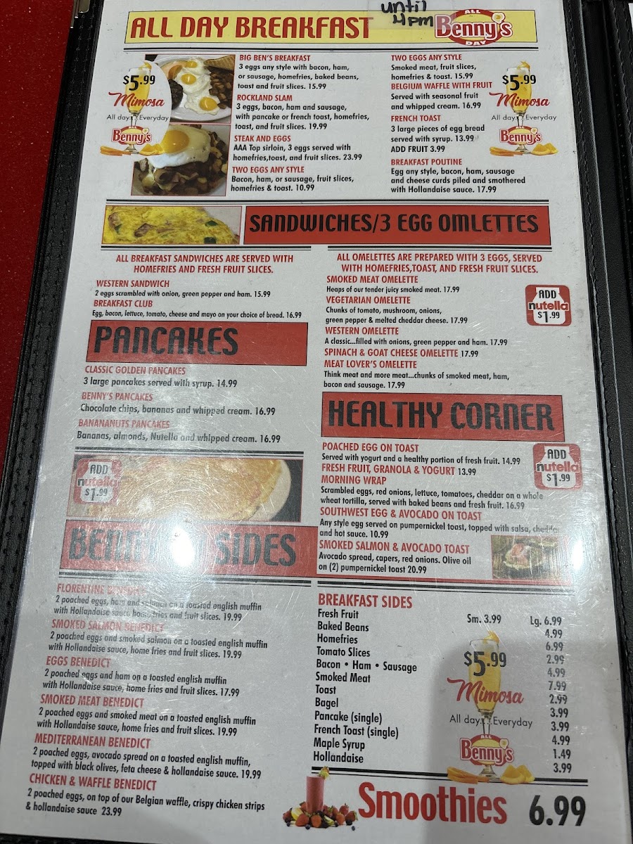 Benny’s All Day Photo Menu 3
