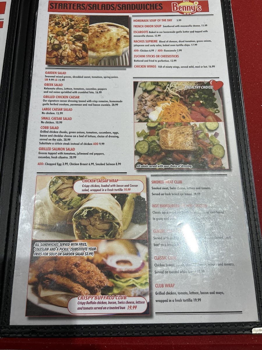 Benny’s All Day Photo Menu 5