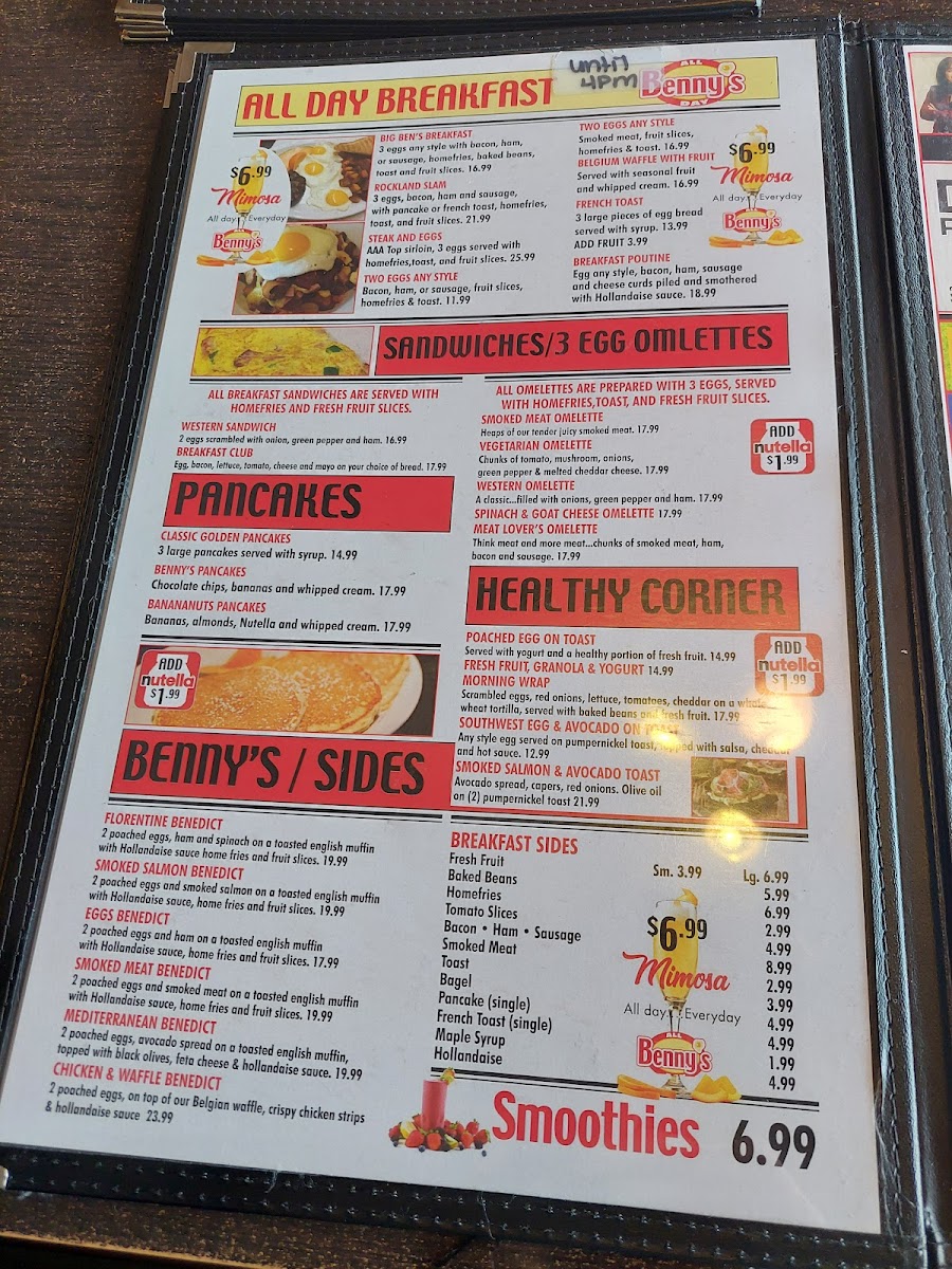 Benny’s All Day Photo Menu 8