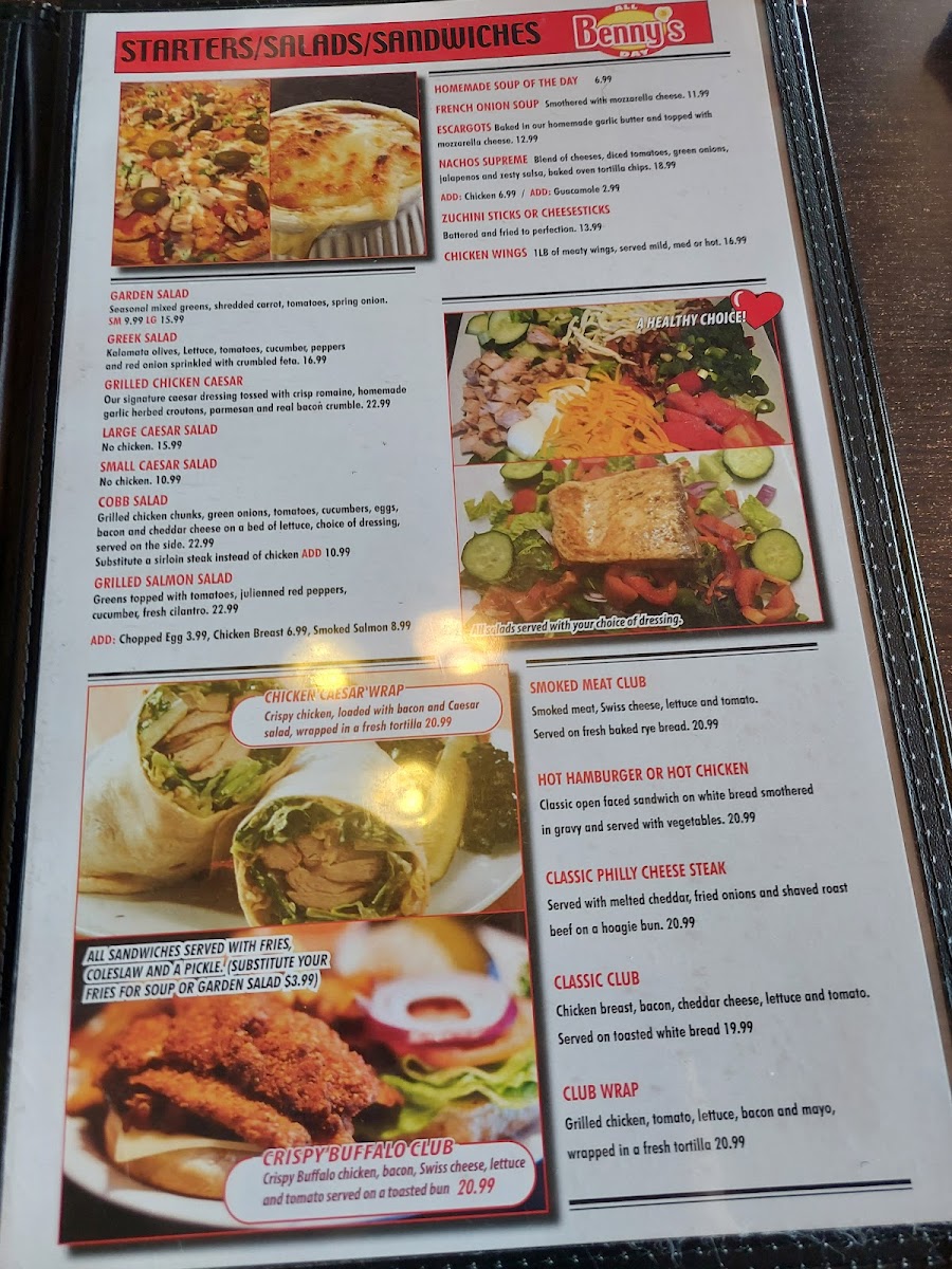Benny’s All Day Photo Menu 9