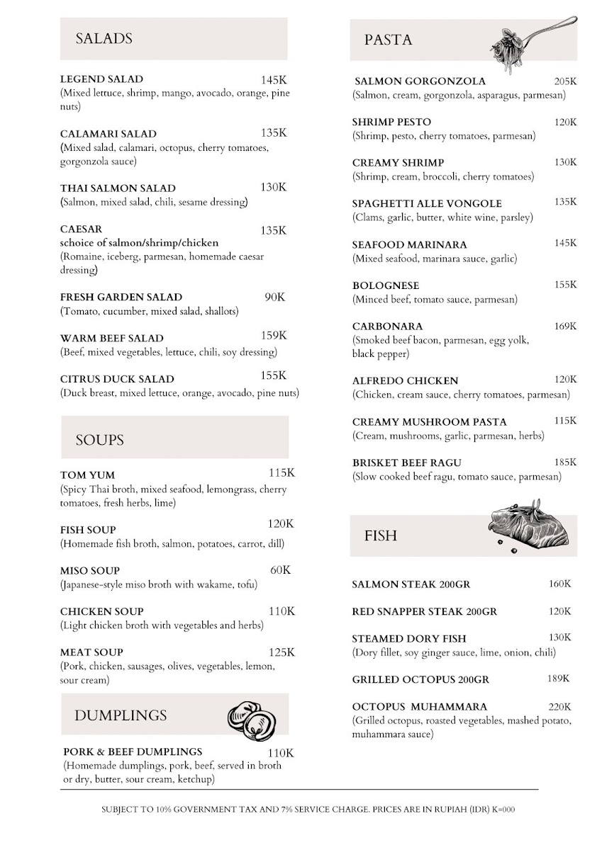 CRAYFISH Seafood&Bar Seminyak Photo Menu 2