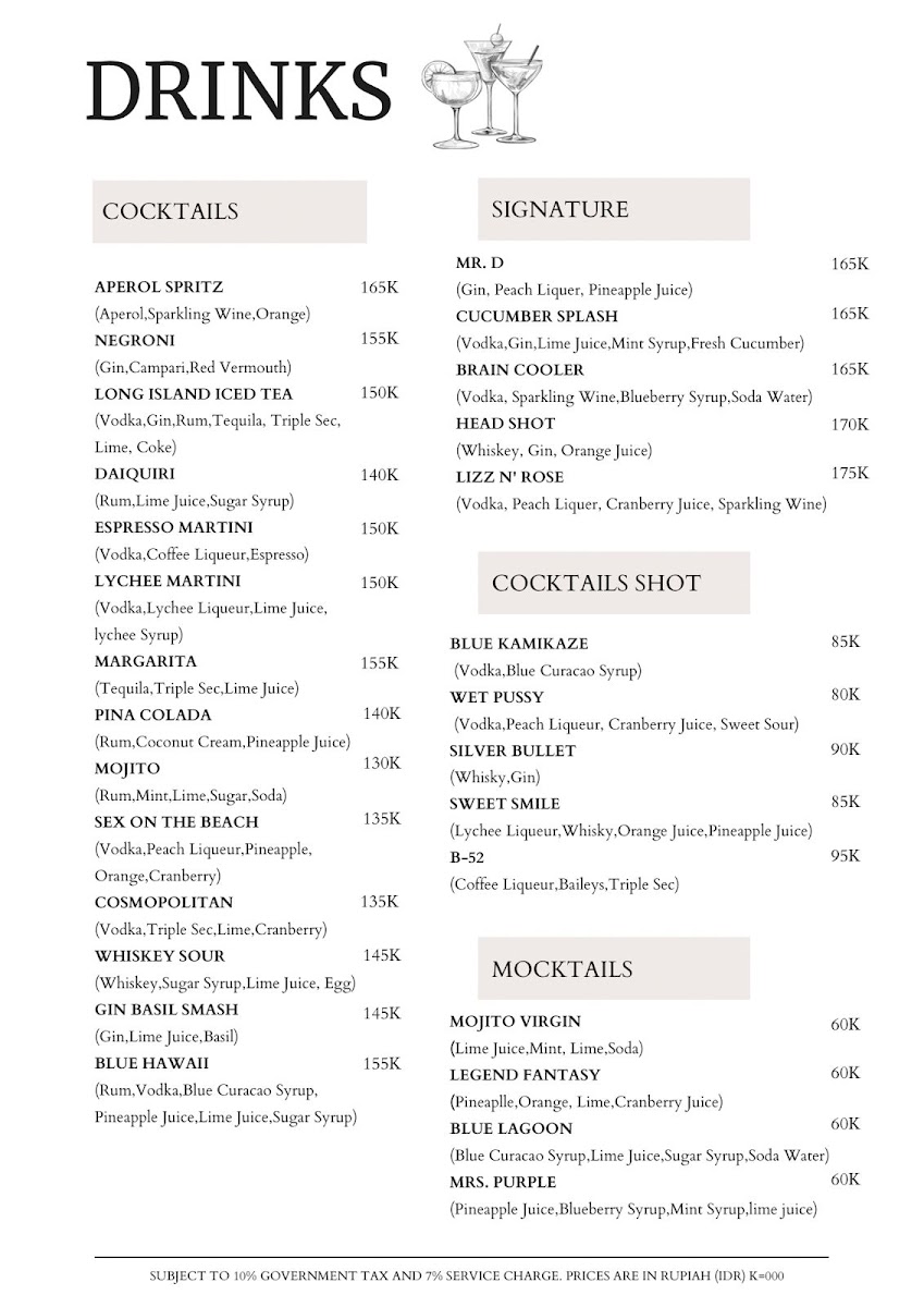 CRAYFISH Seafood&Bar Seminyak Photo Menu 7