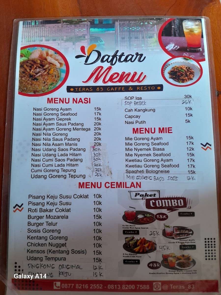 Teras 83 cafe & resto panimbang Photo Menu 2