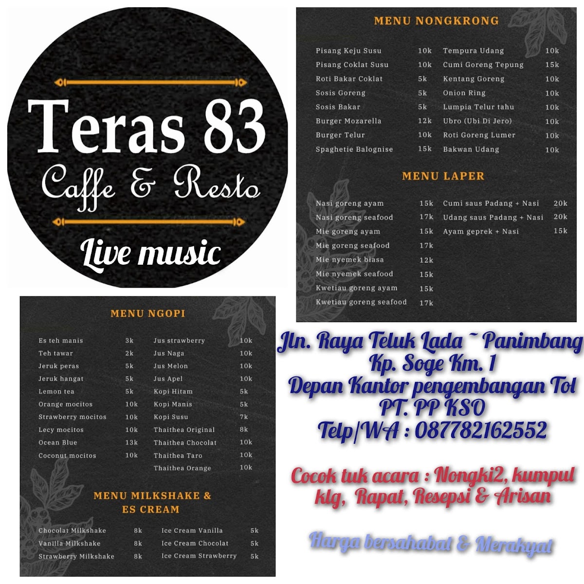 Teras 83 cafe & resto panimbang Photo Menu 4