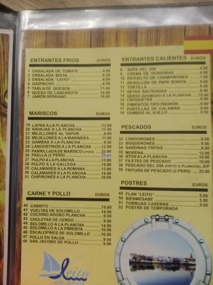 El Leito De Proa Photo Menu 10