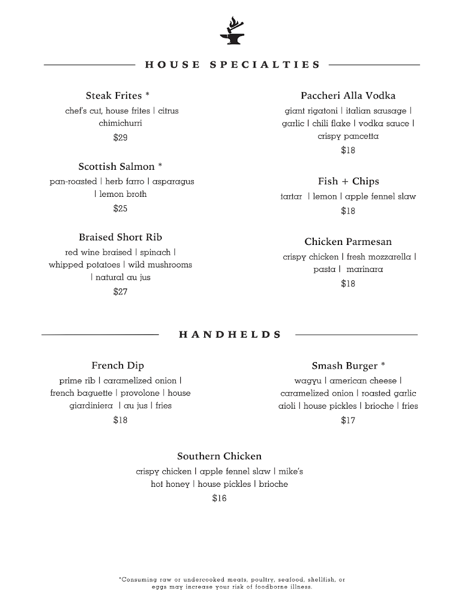 The Foundry Gastropub Photo Menu 2