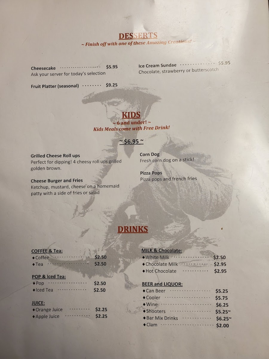The Copper Kettle Restaurant Photo Menu 9