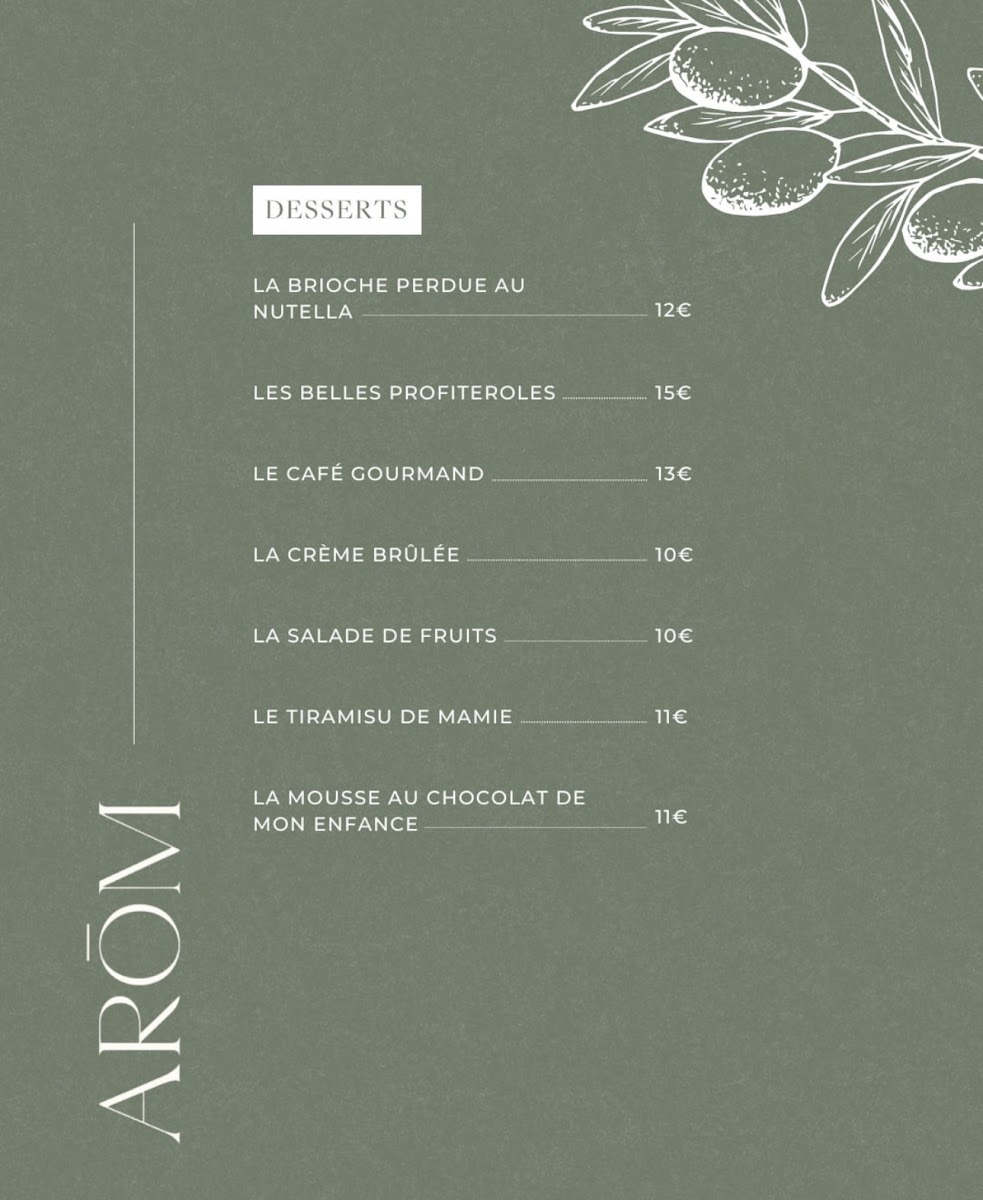 AROM RESTAURANT Photo Menu 2