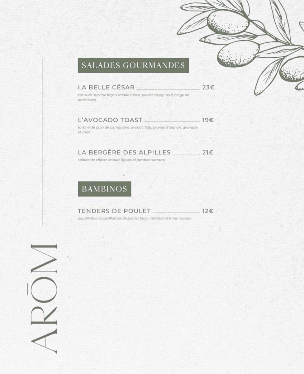 AROM RESTAURANT Photo Menu 4