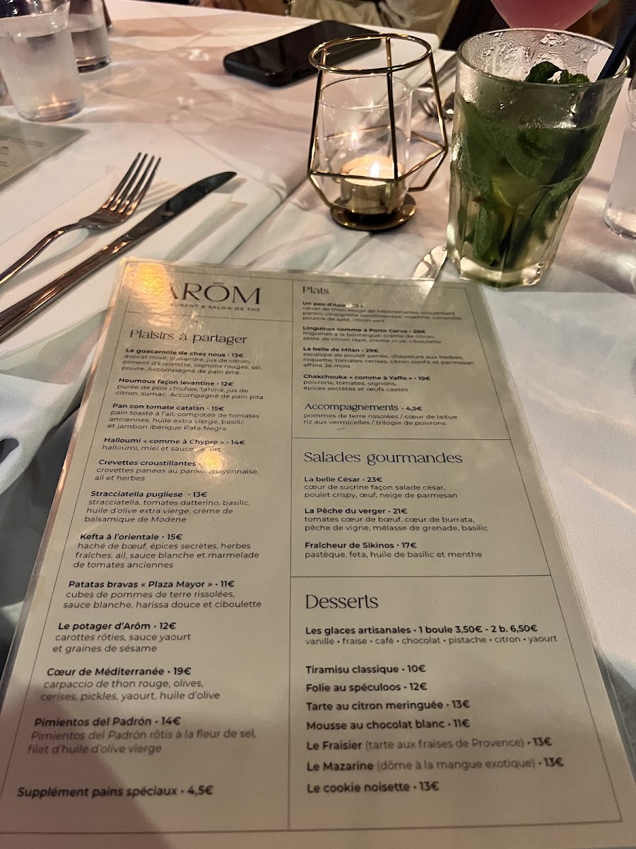 AROM RESTAURANT Photo Menu 5