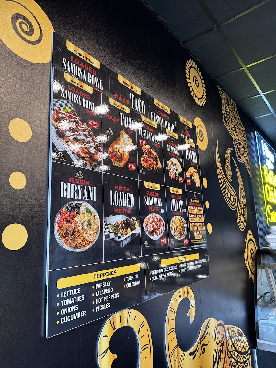 Samosa Hut Bowmanville Photo Menu 3