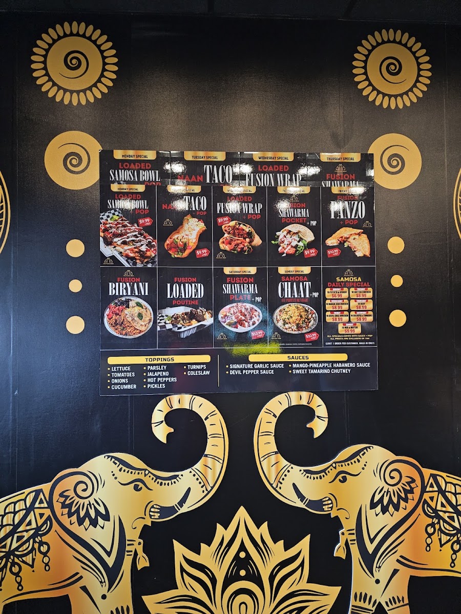 Samosa Hut Bowmanville Photo Menu 7