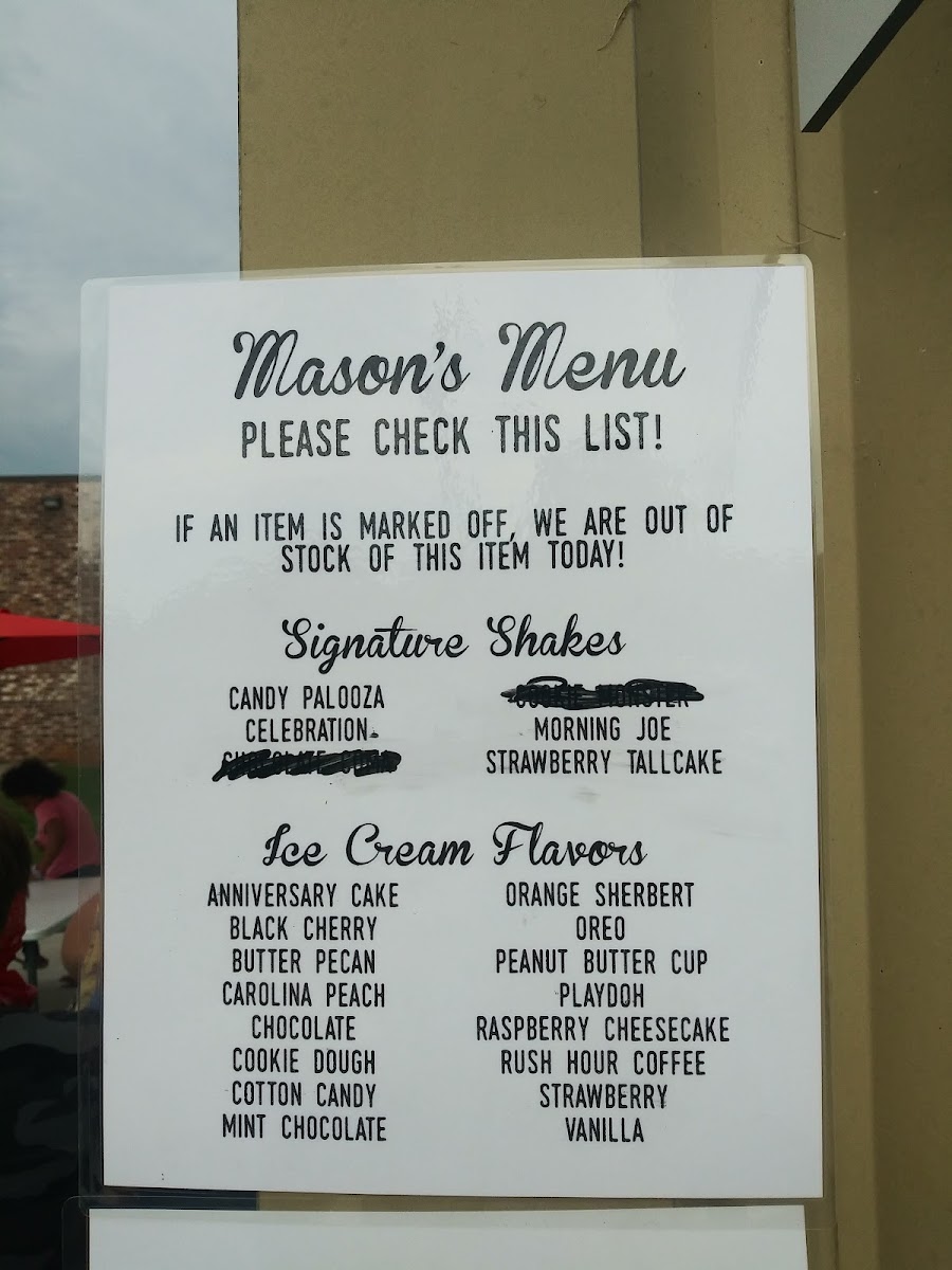 Mason's Sweet Shoppe Photo Menu 4