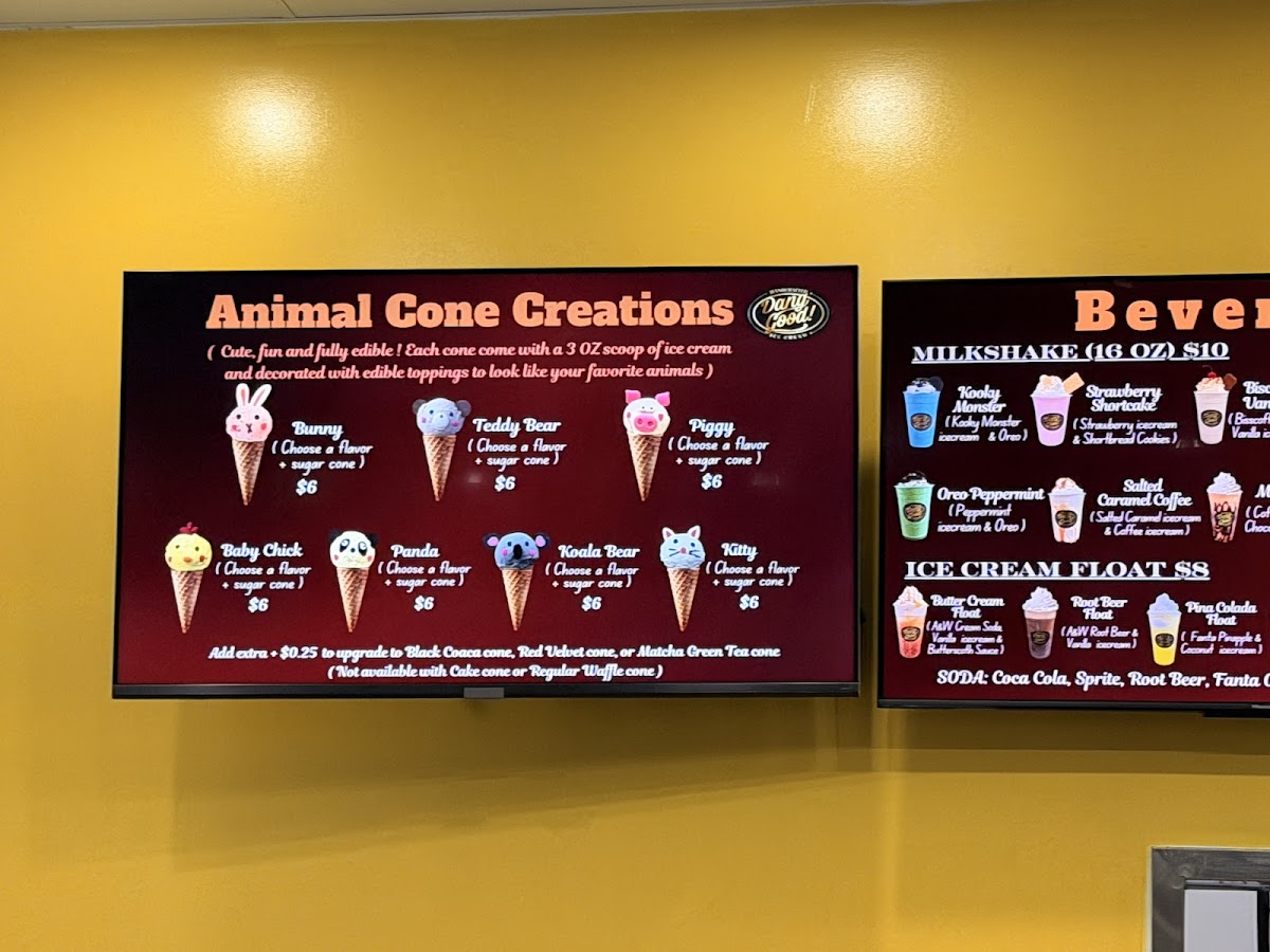 Dang Good Ice Cream Photo Menu 7