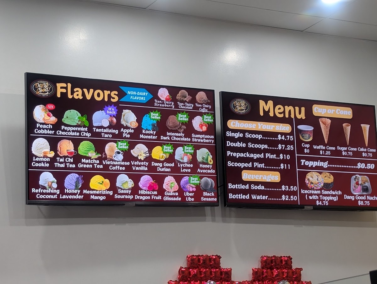 Dang Good Ice Cream Photo Menu 9