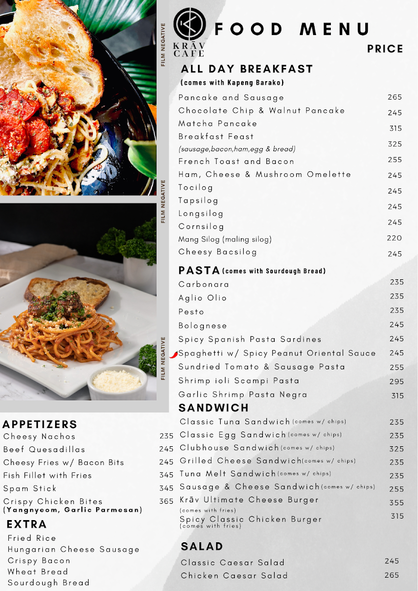 Krāv Café Photo Menu 1