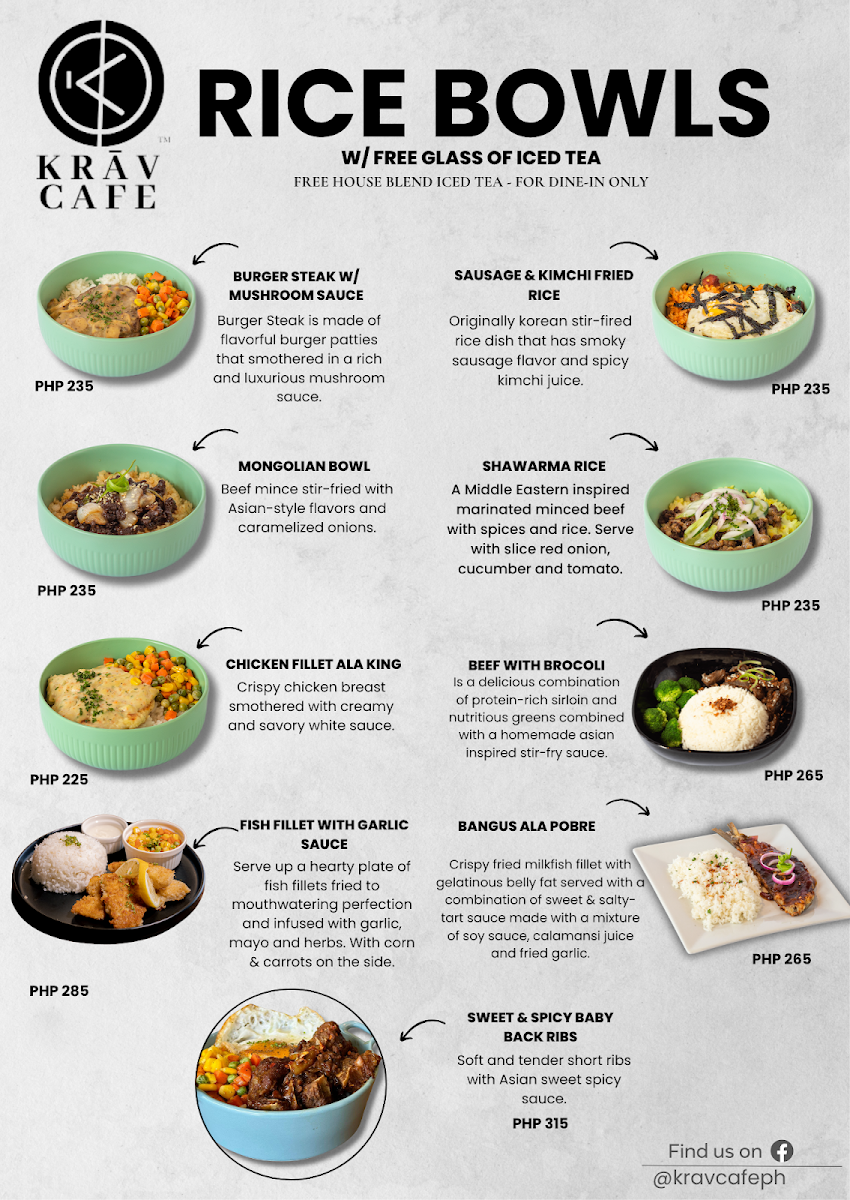 Krāv Café Photo Menu 2