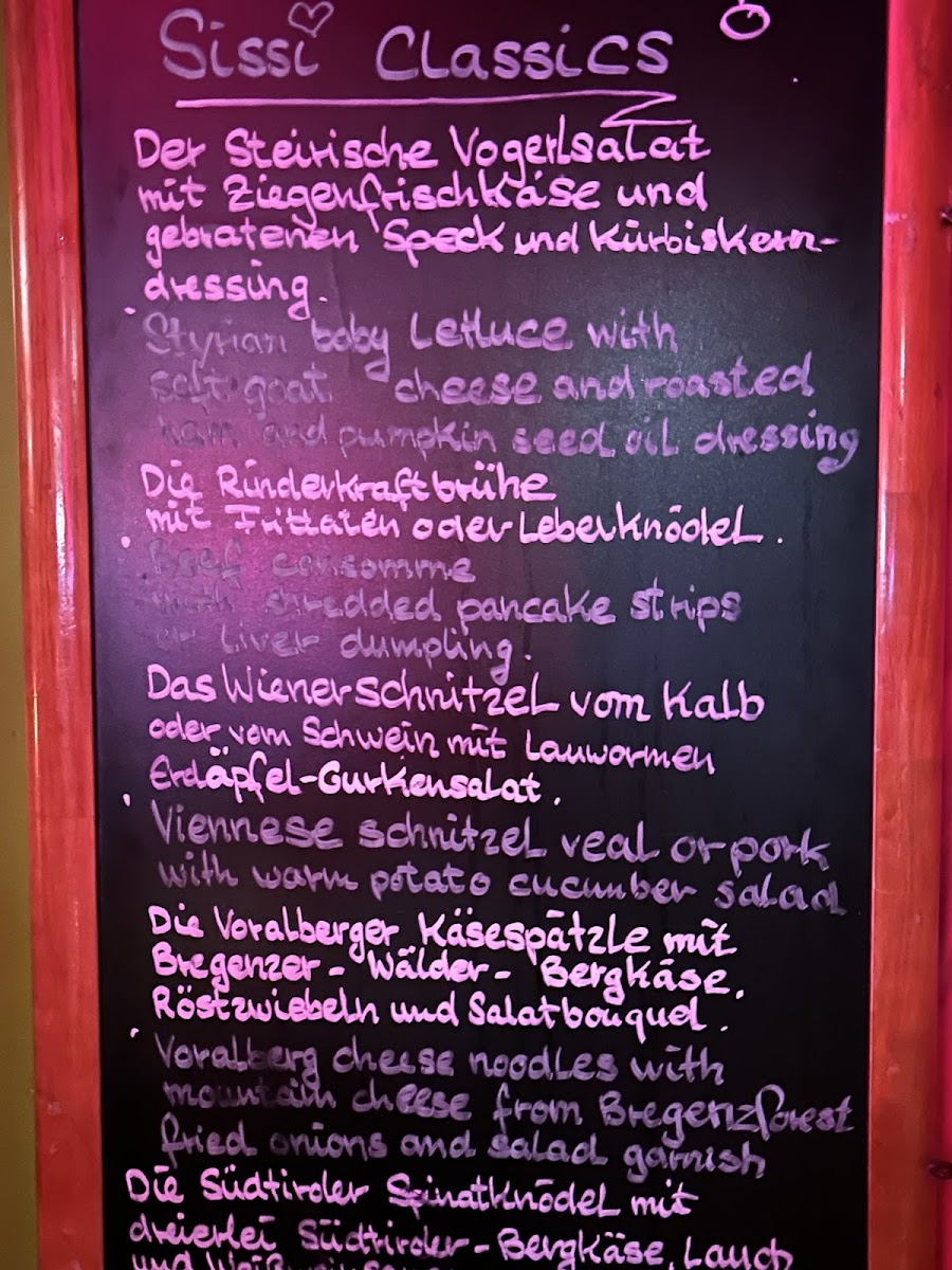 Sissi Restaurant Photo Menu 3