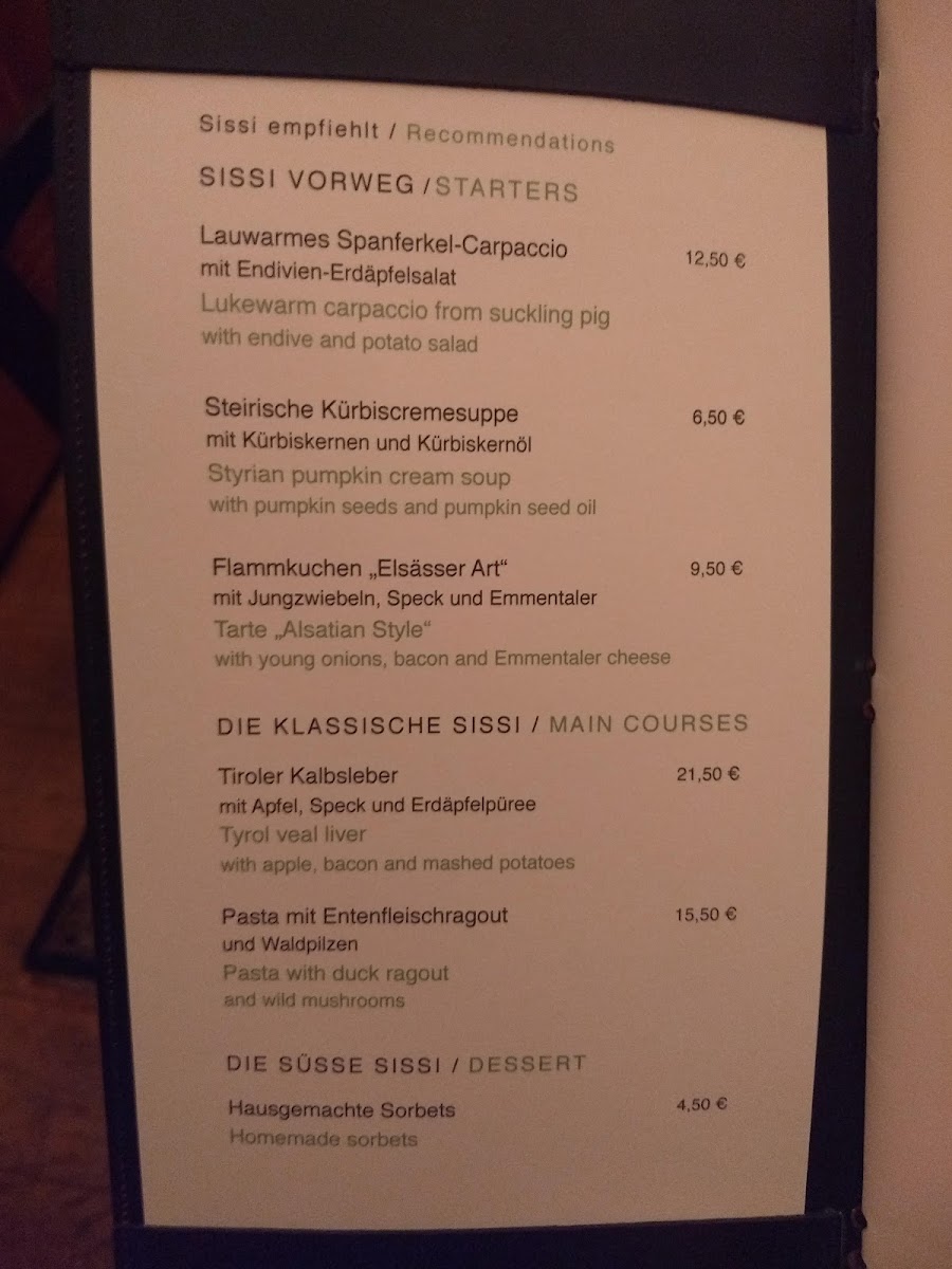Sissi Restaurant Photo Menu 8