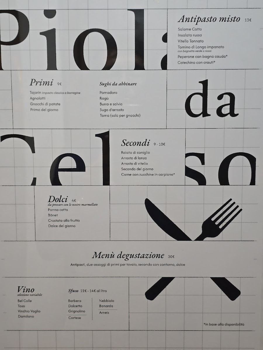 Piola Da Celso Photo Menu 3