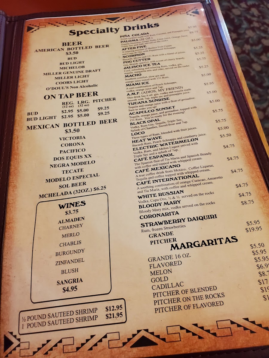 Plaza Mexico Photo Menu 2