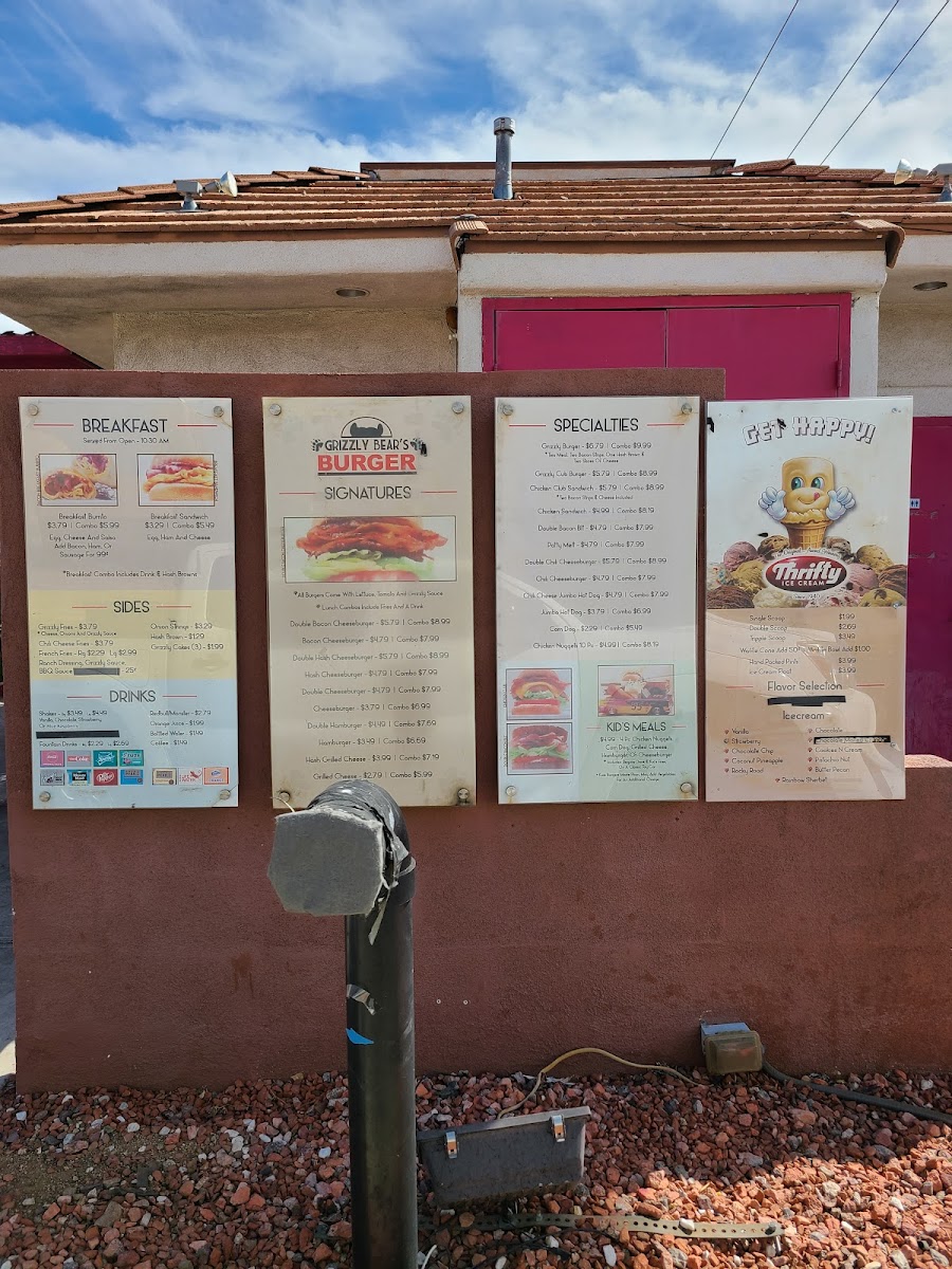 Grizzly Bear's Burger Photo Menu 7