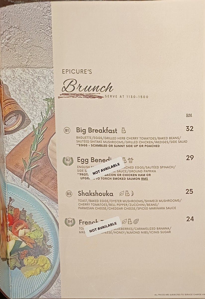 Epicure’s Kitchen Photo Menu 10