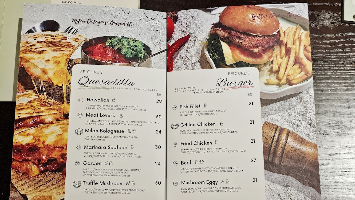 Epicure’s Kitchen Photo Menu 7