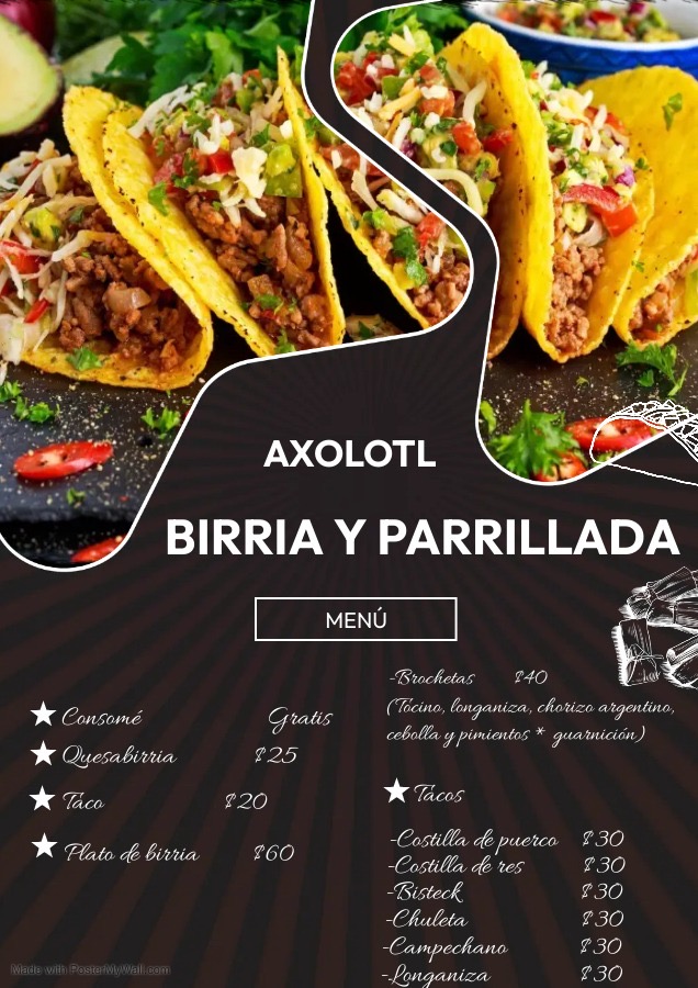 Restaurante Jardín Axolotl Photo Menu 1