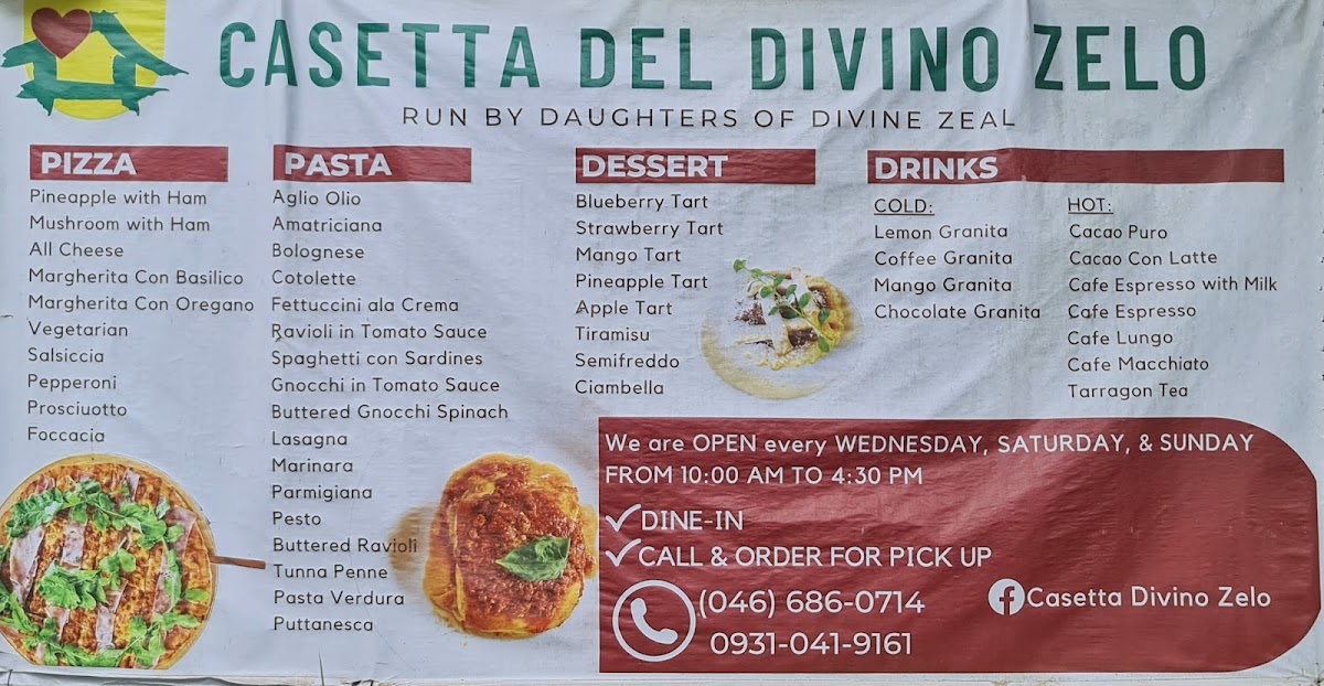 Casetta del Divino Zelo Photo Menu 5