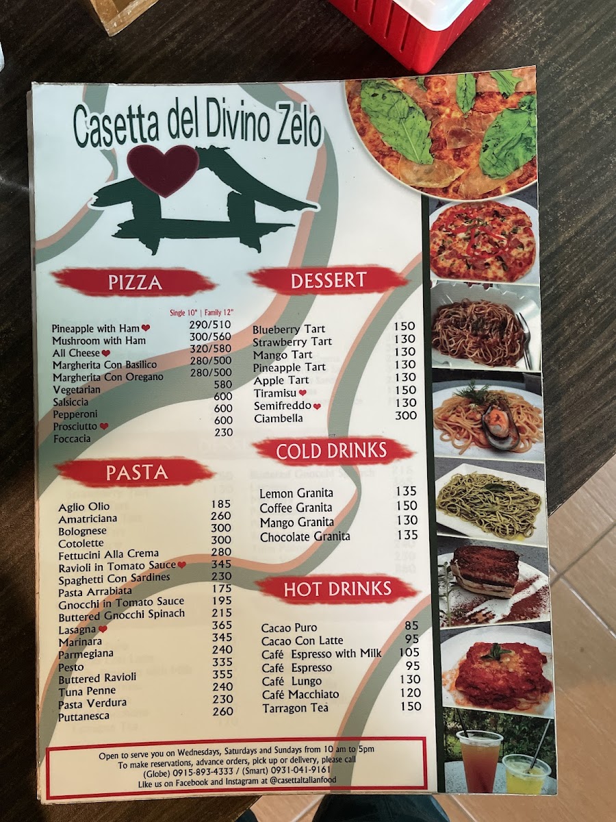 Casetta del Divino Zelo Photo Menu 6