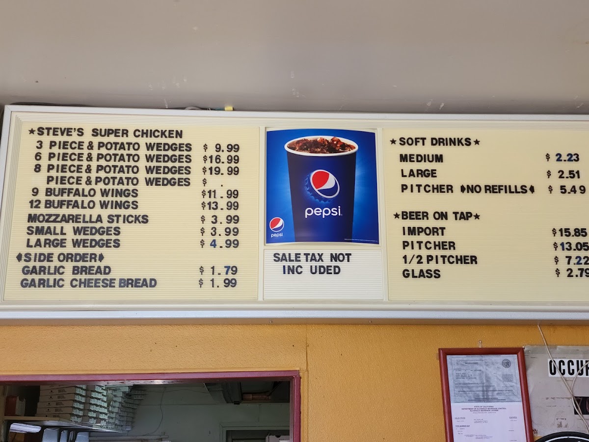 Steve's Pizza Photo Menu 6