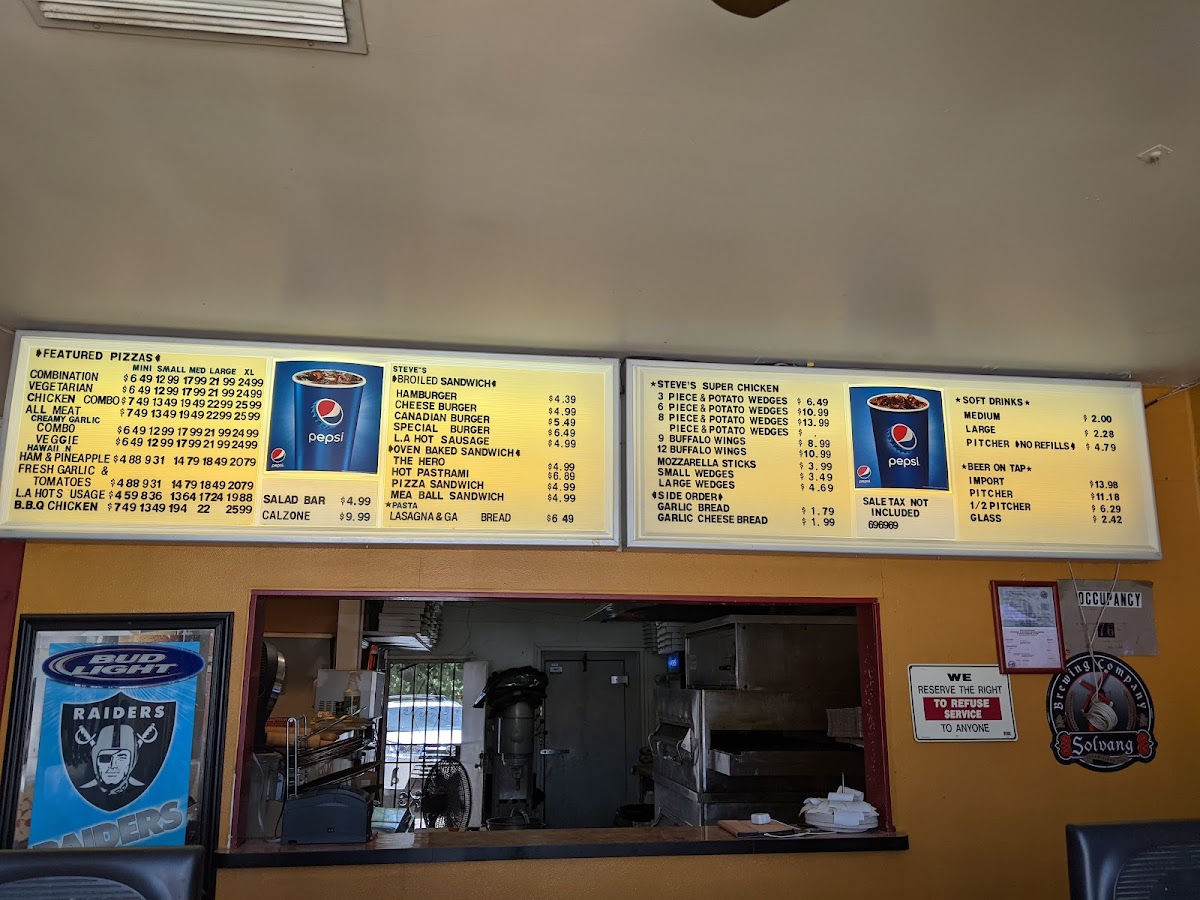 Steve's Pizza Photo Menu 8