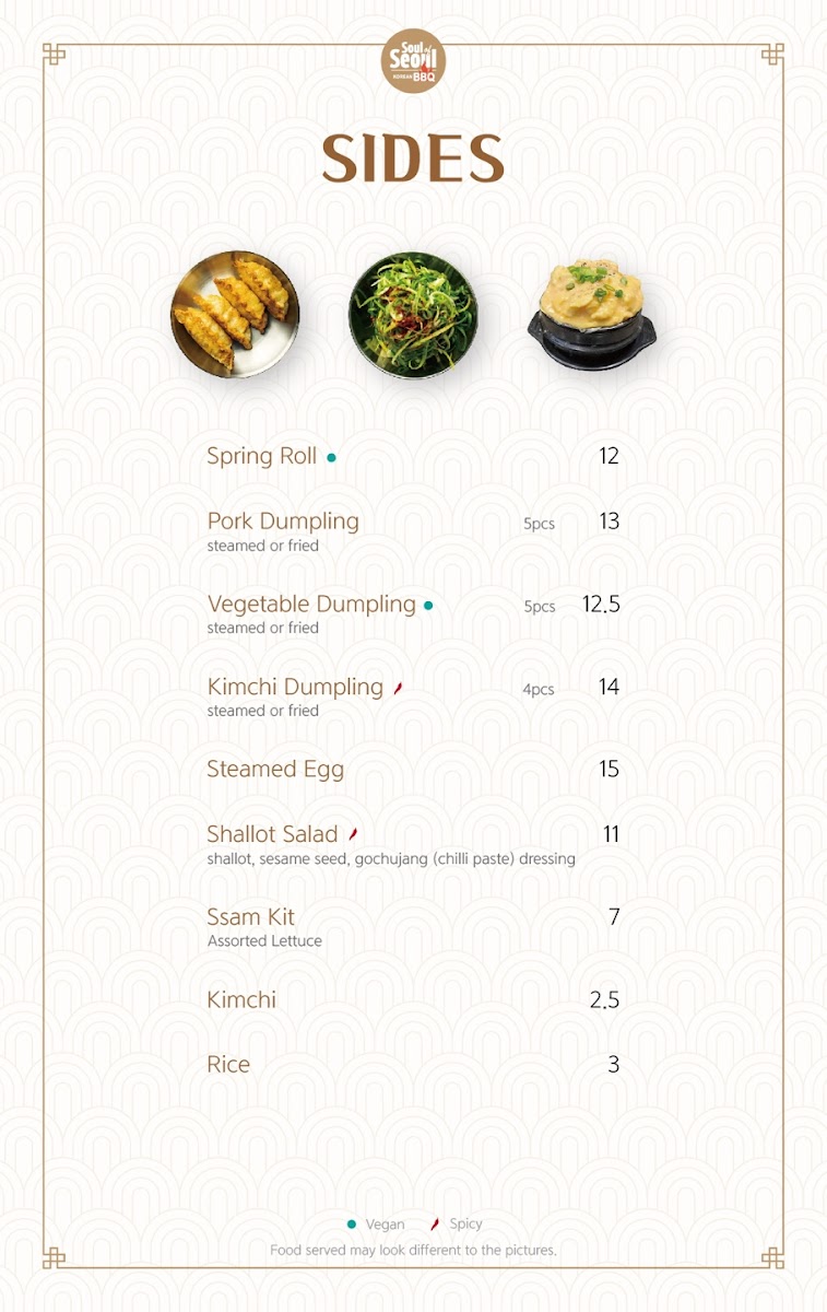 Soul of Seoul Photo Menu 1