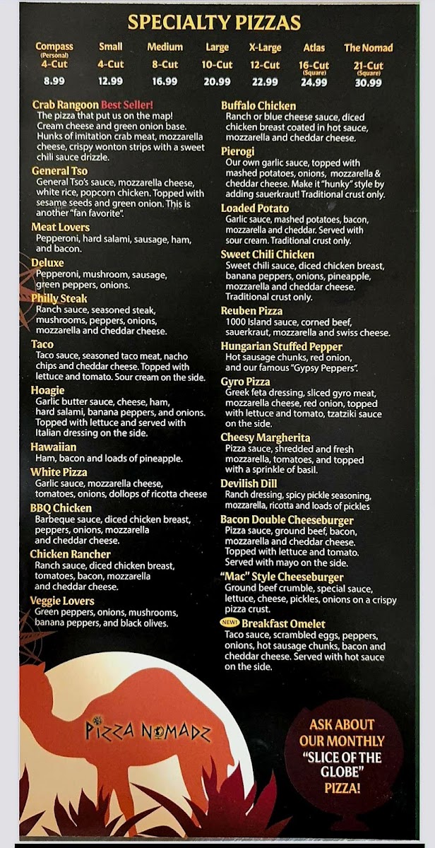 Pizza Nomadz Photo Menu 2
